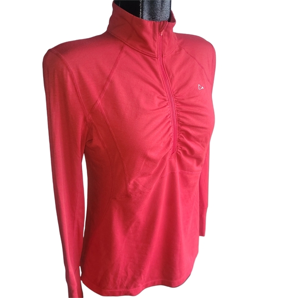 Paradox Red Half-Zip Wool Blend Performance Jacket M - Picture 2 of 7